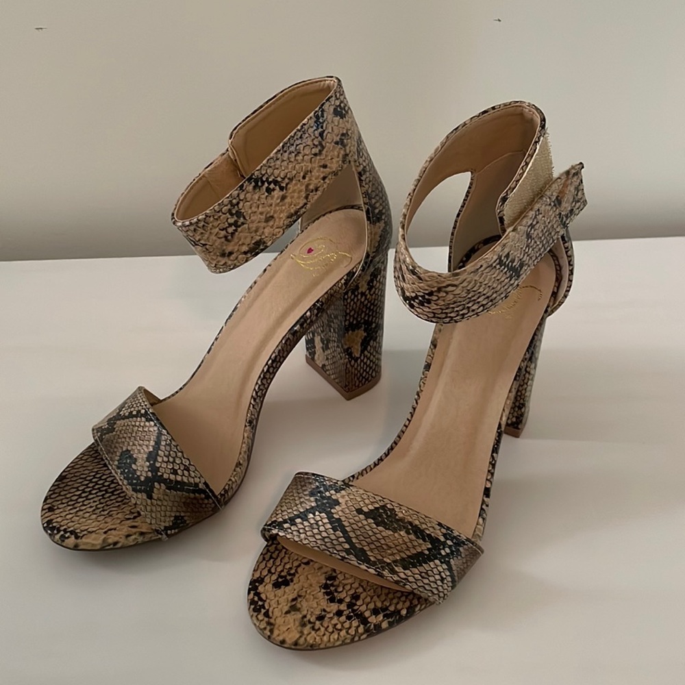 Snakeskin heels